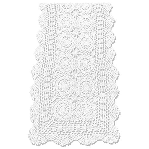 Lapyyne Handgemachte HäKel Spitze Aus Baumwolle Tisch LäUfer Weiß Rectangle Couchtisch Kommode Dekor Lapyyne Handgemachte HäKel Spitze Aus Baumwolle Tisch LäUfer Weiß Rectangle Couchtisch Kommode Dekor von Lapyyne
