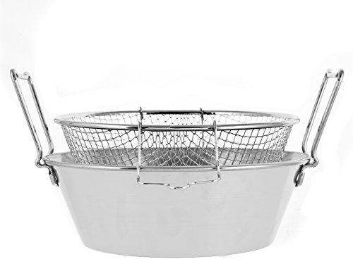 Lar Fritteuse Edelstahl mit Korb 30 cm Lar Fritteuse Edelstahl mit Korb 30 cm von Lar