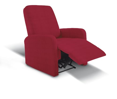 LARA MORADA Sesselbezug Relax, elastisch, 1-Sitzer, Agile Art aus elastischem Stoff, in 4 Größen mit Armlehnen, Bordeaux von Lara Morada