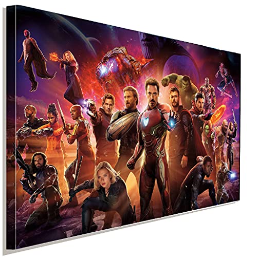 LaraArt Bilder Avangers Endgame Leinwandbild AK ART Kunstdruck Mehrfarbig Wandbild Wanddeko XXL (100 x 75 cm) von LaraArt Bilder