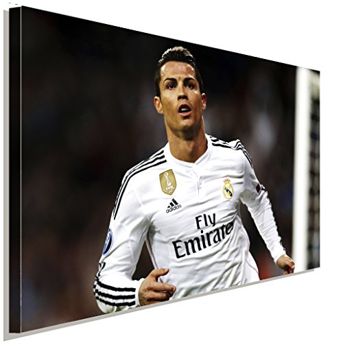 Cristiano Ronaldo Fussball Leinwandbild LaraArt Studio Wanddeko Wandbild 100 x 70 cm von LaraArt Bilder