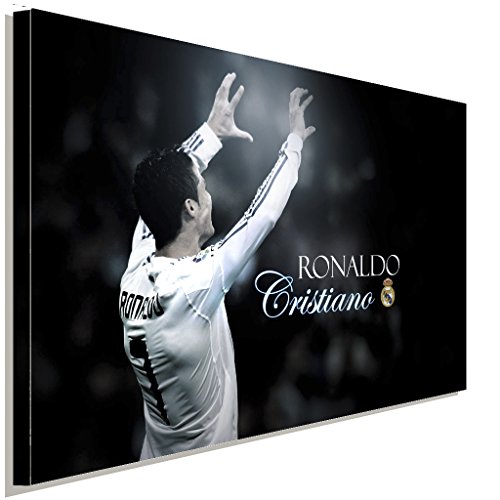 Cristiano Ronaldo Fussballspieler Leinwandbild LaraArt Studio Wanddeko Wandbild 100 x 70 cm von LaraArt Bilder