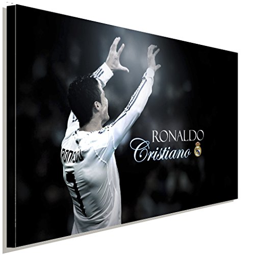 Cristiano Ronaldo Fussballspieler Leinwandbild LaraArt Studio Wanddeko Wandbild 40 x 30 cm von LaraArt Bilder