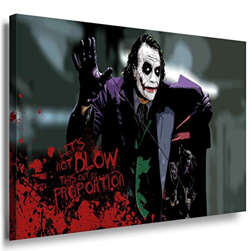 Lets not blow this up..Joker Leinwandbild / LaraArt Bilder / Mehrfarbig + Kunstdruck XXL f05 Wandbild 120 x 80 cm von LaraArt Bilder