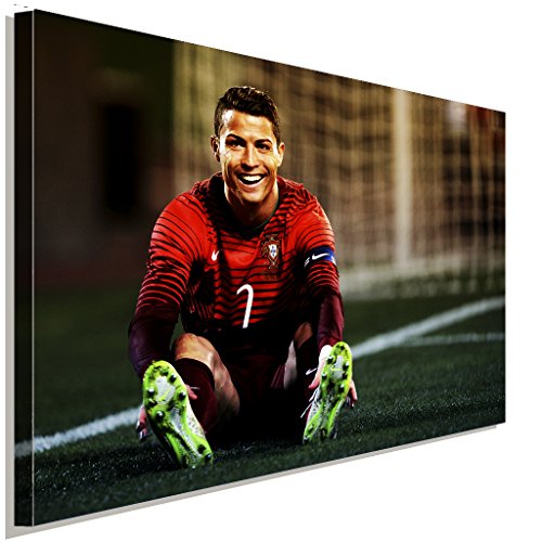 Ronaldo Sport Leinwandbild LaraArt Studio Wanddeko Wandbild 100 x 70 cm von LaraArt Bilder