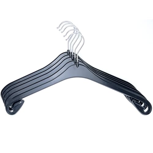 Kunststoff Kleiderbügel Schwarz in der Größe 38cm, 30er Set | Made in Germany von LaraTex