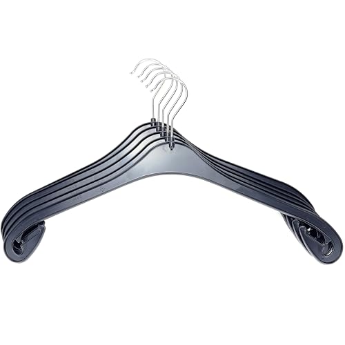 50er Set Kleiderbügel schwarz - Kunststoff - NA 43-43cm von LaraTex