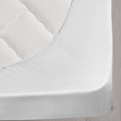 Matratzenschoner wasserdicht 90 x 200 cm - Matratzenauflage - Matratzenschutz für Nässeschutz/Inkontinenzunterlage - waschbar - Allergiker geeignet - atmungsaktiv - Eckengummi-Fixierung von LaraTex