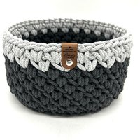 Utensilo Häkelkorb Aufbewahrungskorb 2-Farbig Groß Mit Muster 24 X 13 cm Utensilo Häkelkorb Aufbewahrungskorb 2-Farbig Groß Mit Muster 24 X 13 cm von LarasKreativkiste