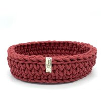 Utensilo Häkelkorb Schlüsselkorb Schmuckschale Aufbewahrungskorb 21 cm Utensilo Häkelkorb Schlüsselkorb Schmuckschale Aufbewahrungskorb 21 cm von LarasKreativkiste