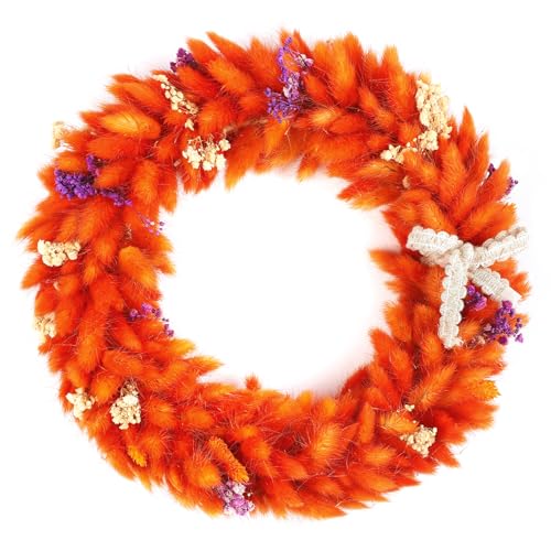 Larber 30CM Herbst Trockenblumenkranz Hasenschwanzgras Trockenblumen Kranz mit Schleierkraut Getrocknet für Hochzeit Thanksgiving Geschenke Weihnachten Haus Wanddekoration Deko Larber 30CM Herbst Trockenblumenkranz Hasenschwanzgras Trockenblumen Kranz mit Schleierkraut Getrocknet für Hochzeit Thanksgiving Geschenke Weihnachten Haus Wanddekoration Deko von Larber