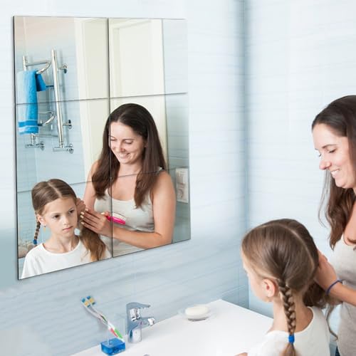 Larber 6 Stück Selbstklebender Fliesenspiegel Spiegel zum Aufkleben Acrylspiegel Spiegel Wand Spiegelfliesen Flexible Spiegelfolien Spiegelaufkleber für Wand Schule Zuhause,20 x 20CM 6pcs Larber 6 Stück Selbstklebender Fliesenspiegel Spiegel zum Aufkleben Acrylspiegel Spiegel Wand Spiegelfliesen Flexible Spiegelfolien Spiegelaufkleber für Wand Schule Zuhause,20 x 20CM 6pcs von Larber