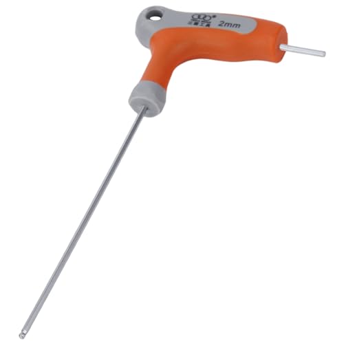 Larcele 1 Stück Innensechskantschlüssel Sattelschlüssel T-Griff mit Kugelkopf CR-V 2-10mm NLJBS-01(2mm) MEHRWEG von Larcele