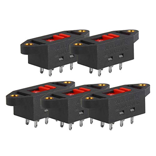 Larcele 6 Terminal Schiebeschalter 2 Position 110 V bis 220 V Stromspannung Schalter 5 Stücke DZHKG-01 Larcele 6 Terminal Schiebeschalter 2 Position 110 V bis 220 V Stromspannung Schalter 5 Stücke DZHKG-01 von Larcele