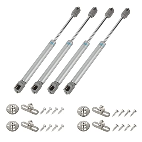 Larcele Gasdruckfedern 80N/ 17,6LB 4 Stück Gasfeder Softclose Scharniere für Küchenschrank Bücherschränke CGZCG-01 Mehrweg von Larcele