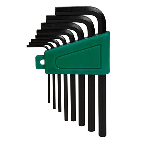 Larcele Sechskantschlüssel mit Flachkopf Schwarz Acht Sätze für das Halten von Schrauben ohne Magnet 8-teilig NLJBS-04 von Larcele