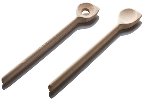 LARES Kochlöffel - 2er Set Spitz - mit der Größen 30cm jeweils mit und ohne Loch - aus Buchenholz - Made in Germany LARES Kochlöffel - 2er Set Spitz - mit der Größen 30cm jeweils mit und ohne Loch - aus Buchenholz - Made in Germany von Lares