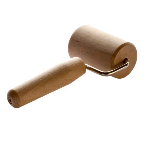 LARES Nudelrolle/Teigrolle/Backblechrolle - aus massivem Buchenholz - zyllindrisch geformt - ca. 7cm Länge - Made in Germany von Lares