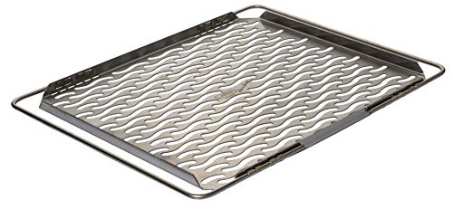 Lares Edelstahl-Backblech mit ausziehbaren Bügeln - mit Lochung in Wellenform - Maße der Backfläche: 32 x 47cm - Made in Germany Lares Edelstahl-Backblech mit ausziehbaren Bügeln - mit Lochung in Wellenform - Maße der Backfläche: 32 x 47cm - Made in Germany von Lares