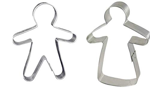 Lares Große Ausstecher/Ausstechformen Sets - Größe von 14cm - aus Weißblech - 2er Set Martinsmann + Frau - Made in Germany Lares Große Ausstecher/Ausstechformen Sets - Größe von 14cm - aus Weißblech - 2er Set Martinsmann + Frau - Made in Germany von Lares