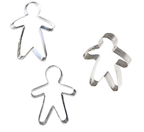 Lares Große Ausstecher/Ausstechformen Sets - Größe von 9-19cm - aus Weißblech - 3er Set Martinsmann (Verschiedene Größen) - Made in Germany von Lares