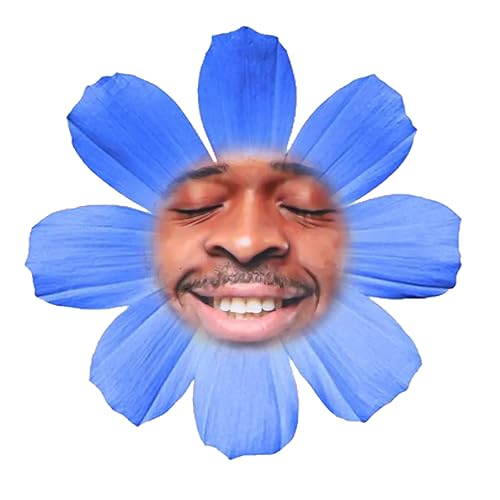 Larilotte Personalisiertes Kissen mit Gesicht von Menschen in Elegante Hässlicher Blumen Muster 3D-Kissen mit Foto Bedrucken Lassen als Lustige Foto Souvenir Geschenke Personalisiert in Primelmuster von Larilotte