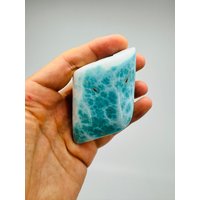 Fraktal Larimar Tube, Aaa Larimar, Larimar Palmstein, Meditationsstein, Heilstein, Larimar Freeform von LarimarMiner