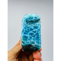 Großer Larimar Block, Super Blue Larimar, Aaa Palmstone, Stein, Natürlicher Hochwertiger von LarimarMiner