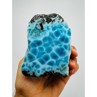 Roher Super Blue Larimar, Aaa Meditationsstein, Larimarstein, Natürlicher Heilstein von LarimarMiner