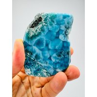Roher Super Blue Larimar, Aaa Meditationsstein, Larimarstein, Natürlicher Heilstein von LarimarMiner