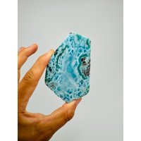 Wunderbare Fraktal Und Super Blue Larimar Scheibe Mit Kupfer, Meditationsstein, Larimar Stein, Natürlicher Larimar, Heilstein, Roh Wunderbare Fraktal Und Super Blue Larimar Scheibe Mit Kupfer, Meditationsstein, Larimar Stein, Natürlicher Larimar, Heilstein, Roh von LarimarMiner