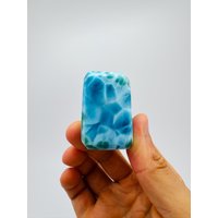 Wunderbarer Larimar Block, Larimar Würfel, Super Blauer Larimar, Aaa Larimar, Larimar Tisch, Natürlicher Larimar, Hochwertiger Rechteck Wunderbarer Larimar Block, Larimar Würfel, Super Blauer Larimar, Aaa Larimar, Larimar Tisch, Natürlicher Larimar, Hochwertiger Rechteck von LarimarMiner