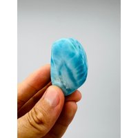 Wunderbarer Larimar Freeform, Leberblau Larimar, Aaa Larimar, Larimar Scheibenstein, Meditationsstein, Heilstein, Echter Freeform Wunderbarer Larimar Freeform, Leberblau Larimar, Aaa Larimar, Larimar Scheibenstein, Meditationsstein, Heilstein, Echter Freeform von LarimarMiner