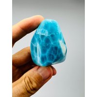 Larimar Freeform, Super Blue Larimar, Aaa Larimar, Handschmeichler, Meditationsstein, Heilstein, Echter Larimar, Larimar Freeform von LarimarMiner
