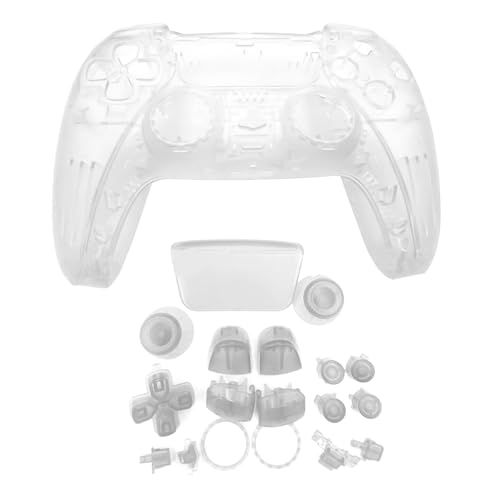 Laroal 1 Set Game Controller Gehäuse Shell mit Tasten Touchpad Abdeckung kompatibel mit P5 Controller Bdm 010 020 030 040 050 Clear Custom Laroal 1 Set Game Controller Gehäuse Shell mit Tasten Touchpad Abdeckung kompatibel mit P5 Controller Bdm 010 020 030 040 050 Clear Custom von Laroal