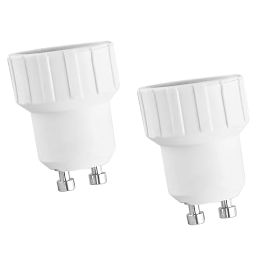 Laroal 2er-Pack GU10 auf E14 Lampenfassungskonverter, GU10 auf ES Lampensockeladapter auf Lampenfassung für Flure, Treppen, Balkone Laroal 2er-Pack GU10 auf E14 Lampenfassungskonverter, GU10 auf ES Lampensockeladapter auf Lampenfassung für Flure, Treppen, Balkone von Laroal