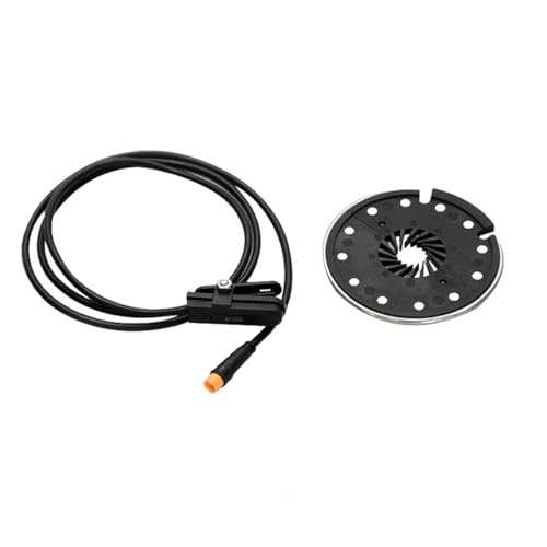 Laroal E-Bike D12L PAS-Sensor 12 V bis 48 V Fahrradmagnete Pedalunterstützungssensor mit wasserdichtem Stecker Elektrofahrrad-Kit von Laroal