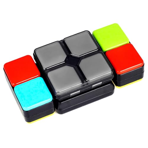 Laroal Elektronischer Musikwürfel, interaktives Puzzlespiel mit bunten Lichtern und Geräuschen für unterwegs, Herausforderung mit 4 Spielmodi, Geschwindigkeit, Gedächtnis, Multiplayer Laroal Elektronischer Musikwürfel, interaktives Puzzlespiel mit bunten Lichtern und Geräuschen für unterwegs, Herausforderung mit 4 Spielmodi, Geschwindigkeit, Gedächtnis, Multiplayer von Laroal
