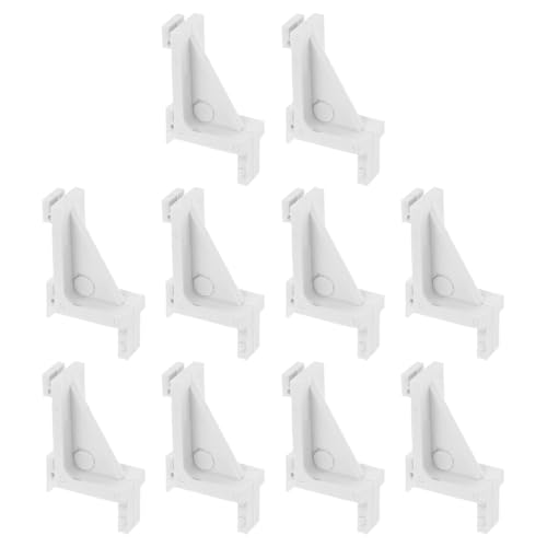 Laroal Kühlschrankregal-Clips, Gefrierschrank-Kühler-Unterstützung, Ersatz-Gefrierschrank-Regal-Stützhalterung für Kühlschrank-Kühler, Gefrierschrank, Kühlschrankregale, Küche, 10 Stück Laroal Kühlschrankregal-Clips, Gefrierschrank-Kühler-Unterstützung, Ersatz-Gefrierschrank-Regal-Stützhalterung für Kühlschrank-Kühler, Gefrierschrank, Kühlschrankregale, Küche, 10 Stück von Laroal