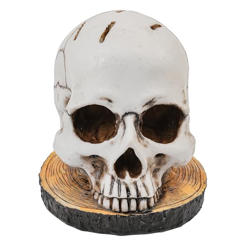 Laroal Messerhalter mit Totenkopfmotiv – Schreibtisch-Ornament aus Kunstharz für das Küchenrega Messerhalter-Organizer mit Totenkopfmotiv für einzigartige Heimdekorationen Laroal Messerhalter mit Totenkopfmotiv – Schreibtisch-Ornament aus Kunstharz für das Küchenrega Messerhalter-Organizer mit Totenkopfmotiv für einzigartige Heimdekorationen von Laroal