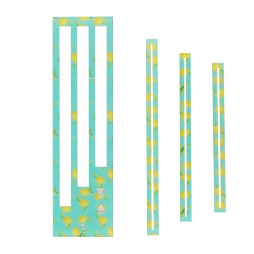 Laroal Reißverschlusstaschen-Vorlage Reißverschluss-Nähvorlagen mit aufhängbarem Loch Reißverschlusstasche Quilting-Lineal-Werkzeug von Laroal