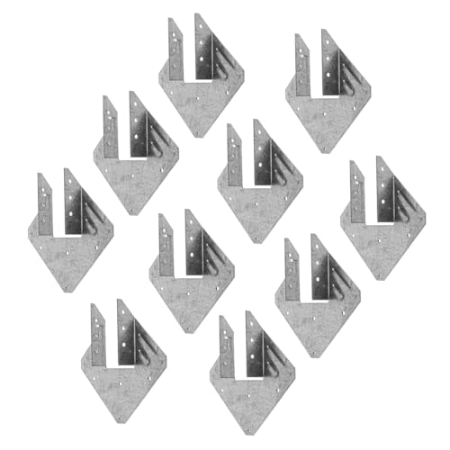 Laroal Stahlverbinder Hurricane Tie Truss Rafter Key Connector für Erdbeben- und Windbeständigkeit, geeignet für Dachbinder-Holzverbindungen von Laroal