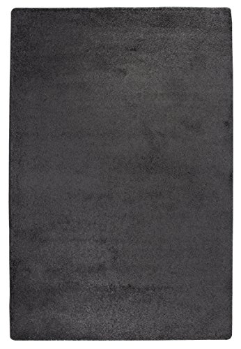 Shaggy Webteppich kuschelig weich Wohnbereich Uni grau 50 x 80 cm. Weitere Farben und Größen verfügbar von Misento