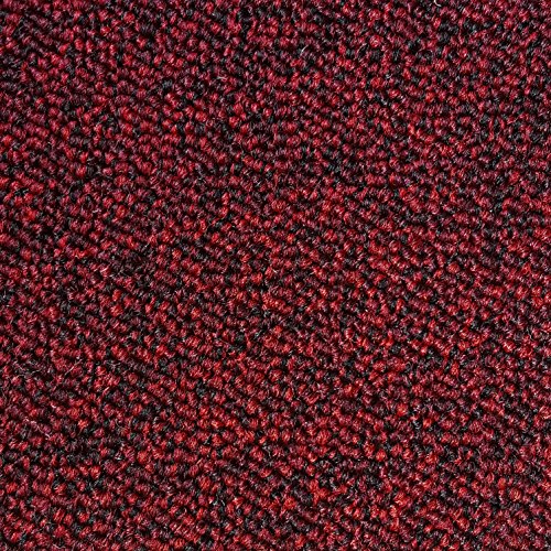 Teppichboden Schlingentextur Kurzflor Auslegware Bodenbelag rot 250 x 400 cm. Weitere Farben und Größen verfügbar von misento