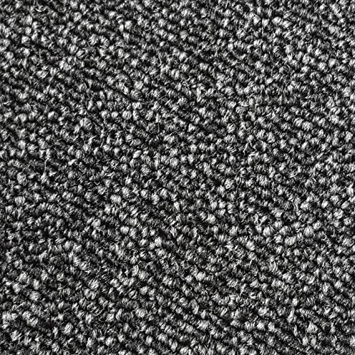 Teppichboden Schlingentextur Kurzflor Auslegware Bodenbelag schwarz 250 x 400 cm. Weitere Farben und Größen verfügbar von misento