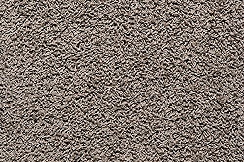 Teppichboden Shaggy Hochflorteppich Bodenbelag Auslegware Uni schlamm 250 x 400 cm. Weitere Farben und Größen verfügbar von misento