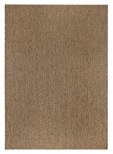 Webteppich Kurzflor Flachgewebe Uni braun 50 x 80 cm . Weitere Farben und Größen verfügbar von misento