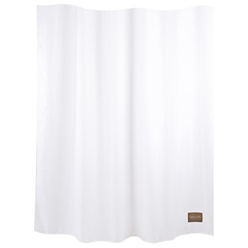 LAROOM 12814 Bad-Duschvorhang, Polyester, Weiß von La Room