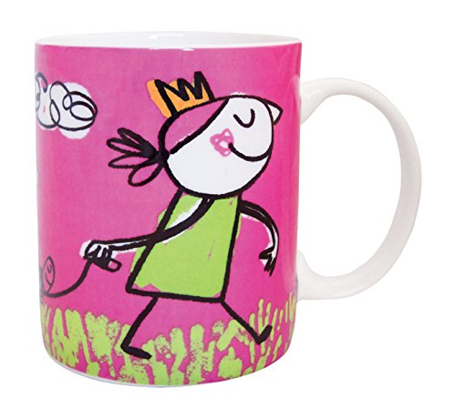 Laroom 13634 – Tasse Keep Calm und Carry ON Fuchsia, Fuchsia von Laroom