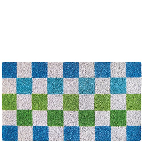 LAROOM 13715 – Fußmatte ycuadrados, Farbe Blue, grün von Laroom